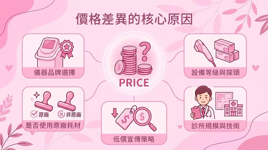 價格差異的核心原因