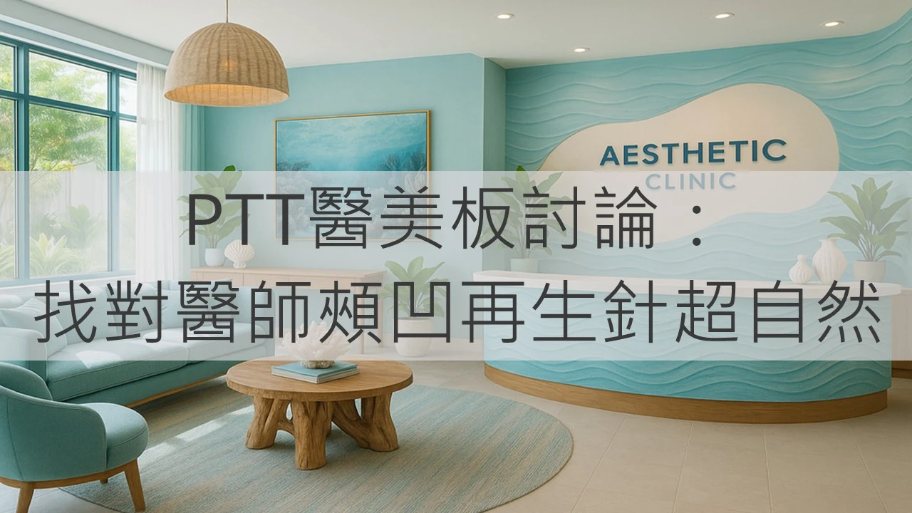 PTT醫美板討論：找對醫師頰凹再生針超自然