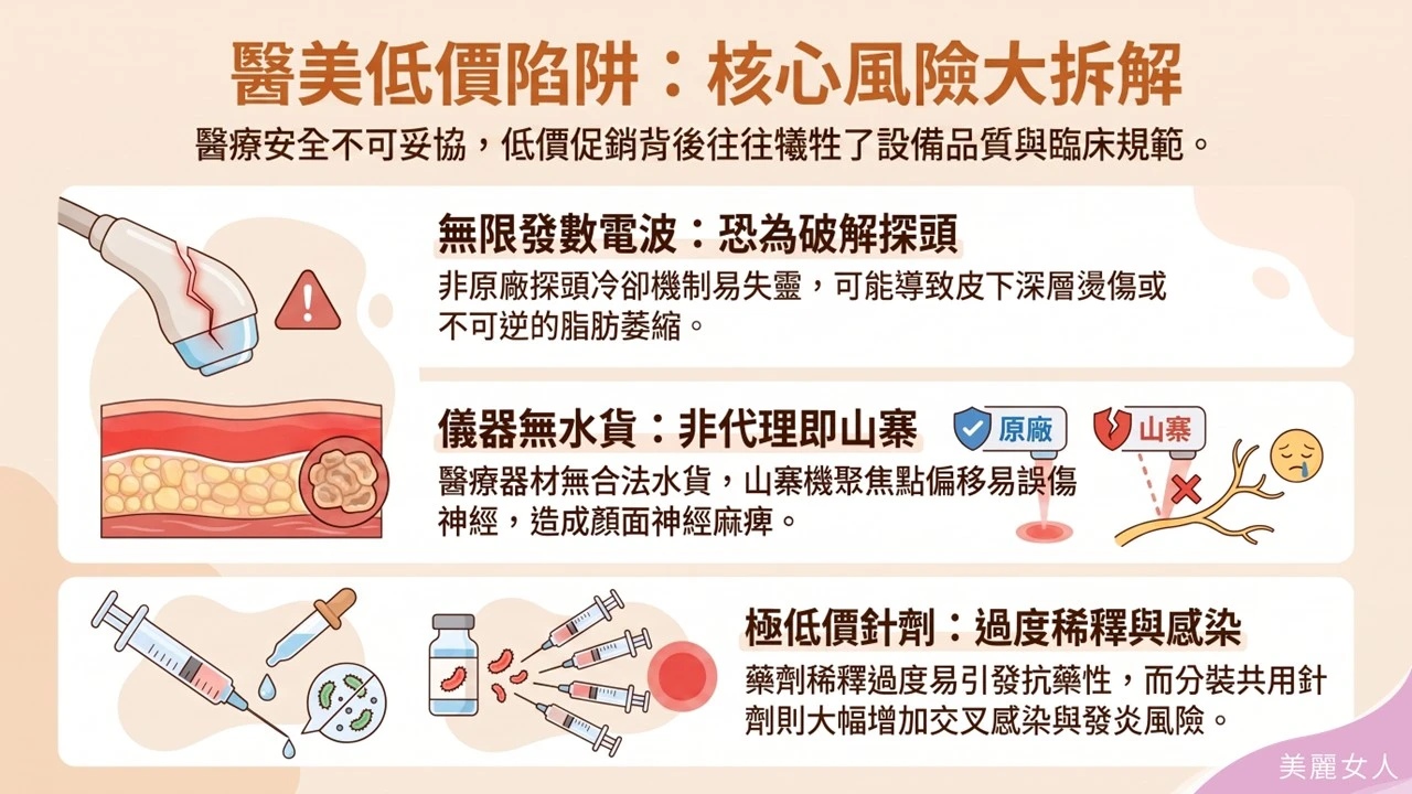 拆解醫美低價陷阱核心風險